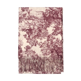 Toile de Jouy Collection winter scarf red 200x70cm