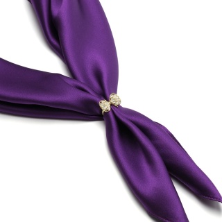 Scarf jewelry, scarf buckle, ring with bow AA-085