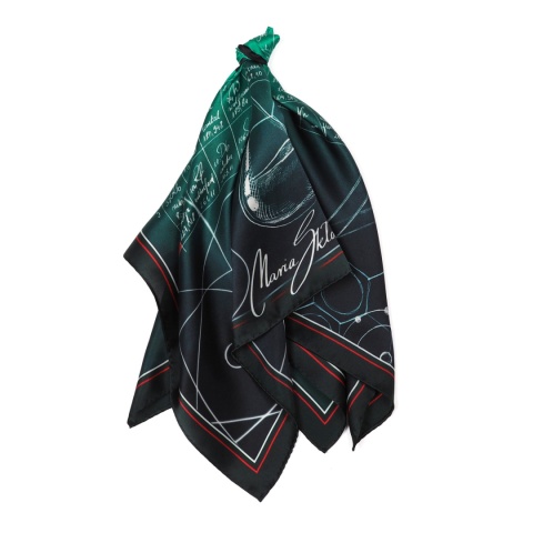 Silk scarf Maria Skłodowska-Curie 88x88 cm AD-047