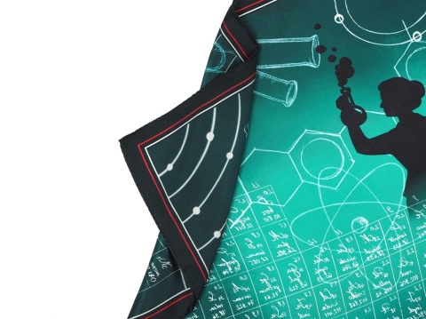 Silk scarf Maria Skłodowska-Curie 88x88 cm AD-047