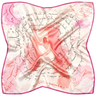 Apaszka jedwabna Wisława Szymborska Portret kobiecy 88x88 cm AD-501