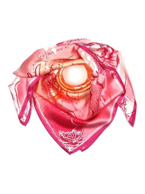 Apaszka jedwabna Wisława Szymborska Nic dwa razy 88x88 cm AD-500