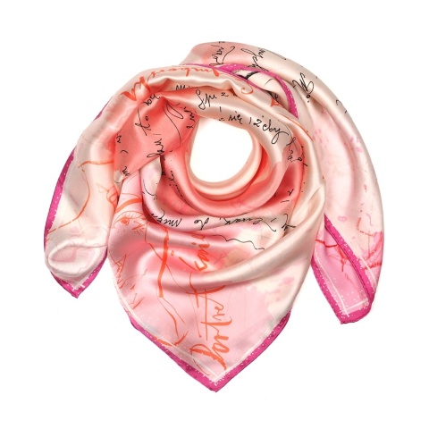 Apaszka jedwabna Wisława Szymborska Portret kobiecy 88x88 cm AD-501