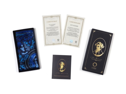 Apaszka jedwabna dwustronna Adam Mickiewicz 88x88cm AD-492