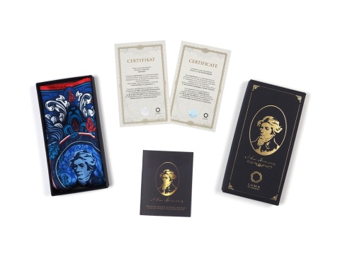 Apaszka jedwabna dwustronna Adam Mickiewicz 68x68cm AD7-495