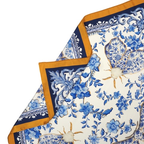 Silk scarf silkworm 68x68cm AD7-510