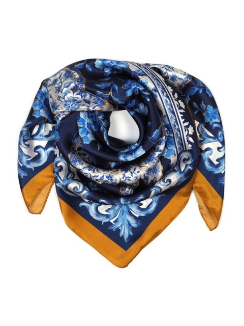 Silk scarf silkworm 68x68cm AD7-520