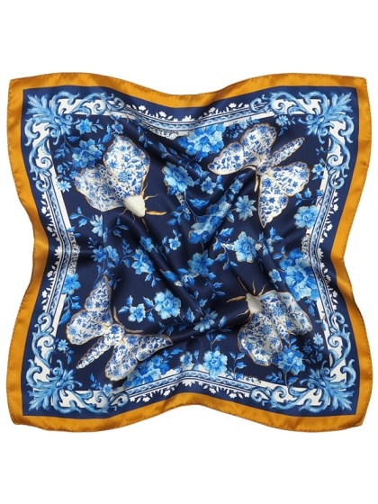 Silk scarf silkworm 52x52 cm AD5-520