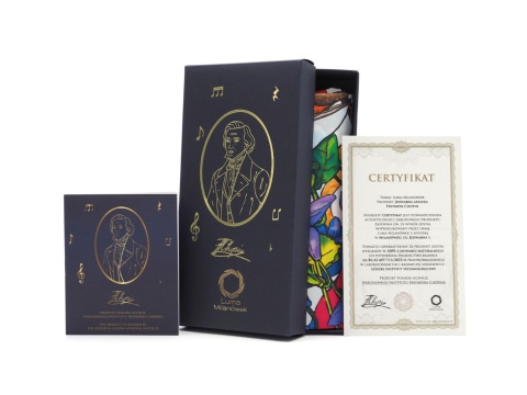 NOVELTY! Silk scarf Fryderyk Chopin 87x87cm CH-1011