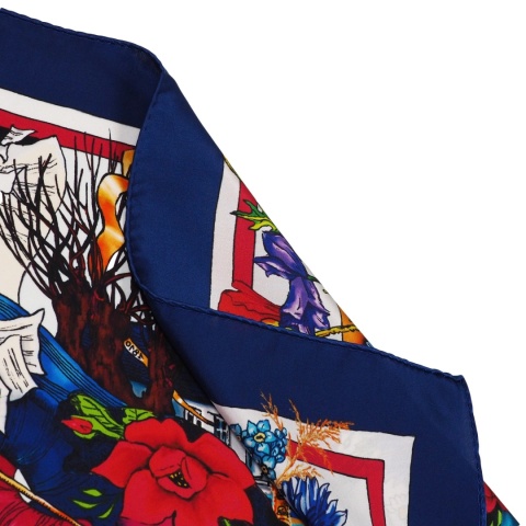 Unique Silk scarf Fryderyk Chopin 87x87cm AD-010