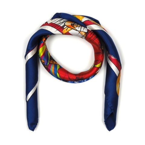 Unique Silk scarf Fryderyk Chopin 87x87cm AD-010