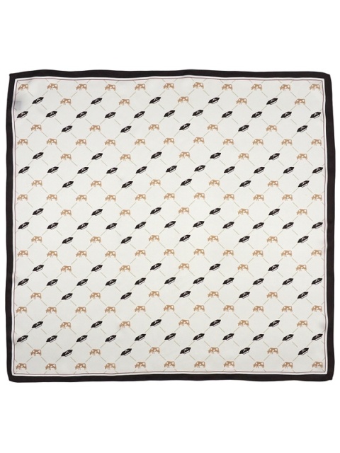 Apaszka jedwabna damska Krówki z Milanówka 68x68cm AD7-079