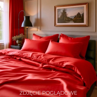 Silk Satin Bedding Pillowcase with zipper, ~200x220 cm