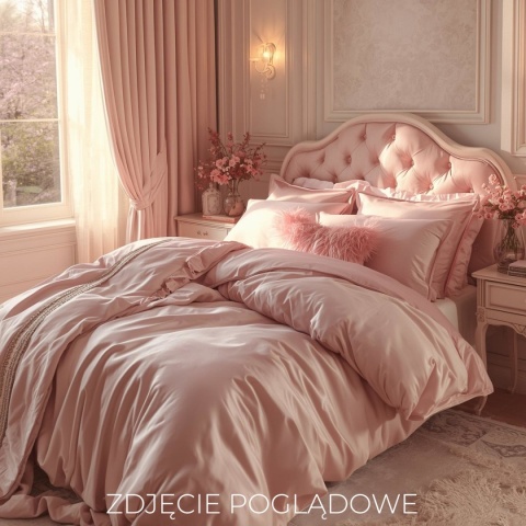 Silk Satin Bedding Pillowcase with zipper, ~200x220 cm