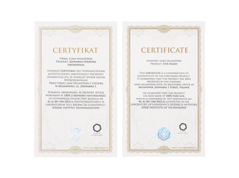 Poszetka jedwabna dwustronna Adam Mickiewicz 30x30cm PJ-400