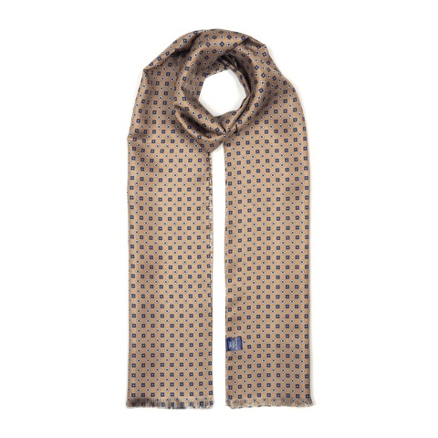 Szalik męski jedwabny dwustronny