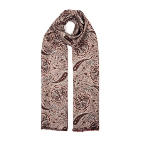 Szalik męski jedwabny dwustronny