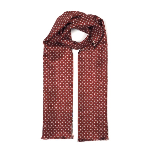 Szalik męski jedwabny dwustronny