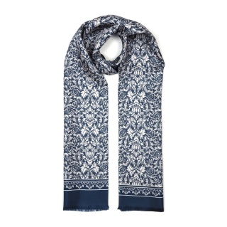 Men's silk scarf with an oriental pattern SR-058