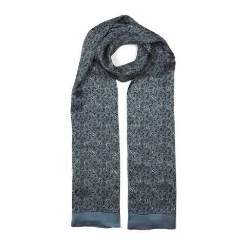 Szalik męski jedwabny z wzorem paisley