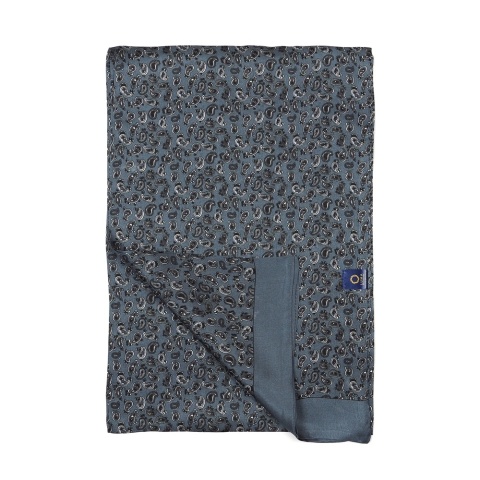 Szalik męski jedwabny z wzorem paisley SR-055