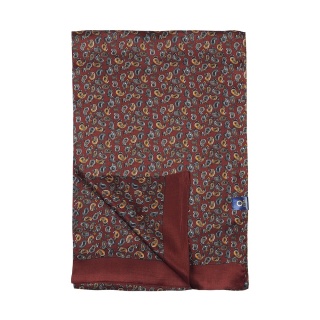 Szalik męski jedwabny z wzorem paisley SR-057