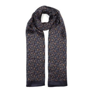 Men's silk scarf with paisley pattern SR-061
