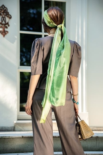 SZM-093 Elegancki szal do sukni wieczorowej habotai 250x90cm