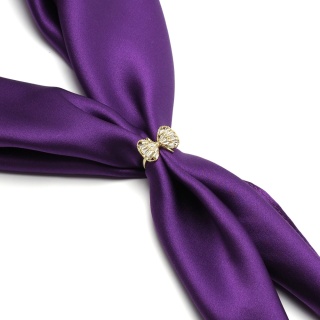 Apaszetka - biżuteria do szala, klamra do apaszki, pierścionek z kokardą AA-085