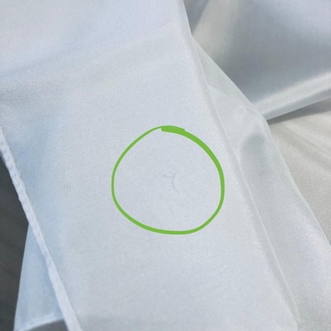 Ecru jedwabny szal habotai 200x65 cm OUT-SZH-010