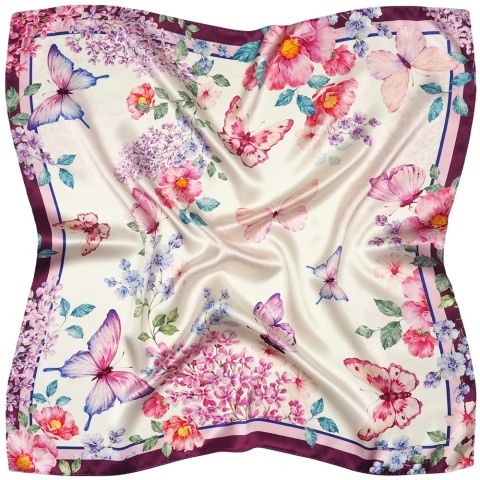 Pink Butterflies Neck Scarf