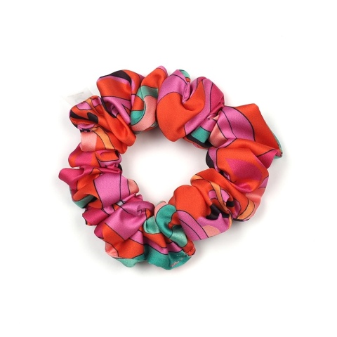 Thick elastic band for coca scrunchie Exotic Meadow