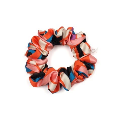 Thick elastic band for coca scrunchie Exotic Meadow