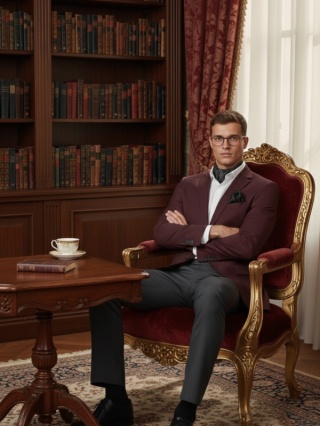 Jedwabna apaszka męska pod szyję grafitowa 67x67cm CM6-011