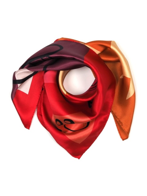 Jedwabna apaszka w koty 68x68cm AD7-084