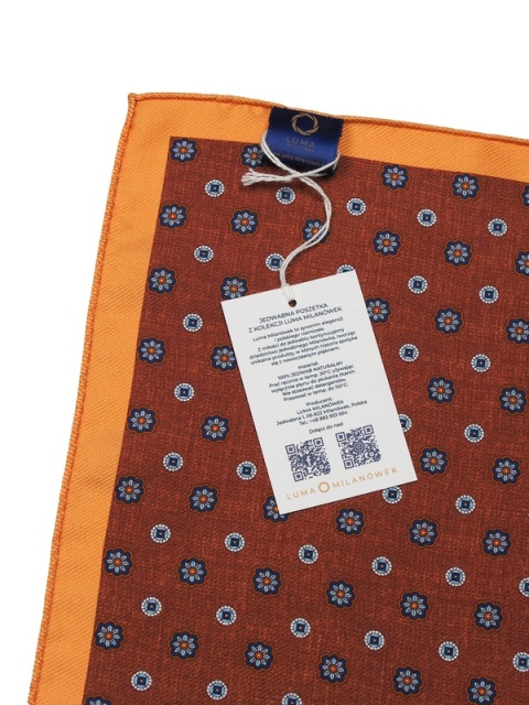 Jedwabna poszetka do garnituru 30x30 cm PJ-053