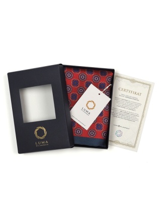 Jedwabna poszetka do garnituru 30x30 cm PJ-054