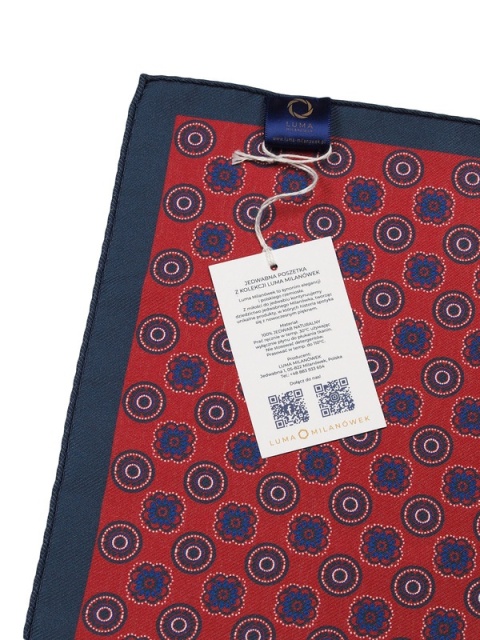 Silk suit pocket square 30x30 cm PJ-054