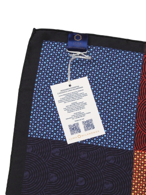 Jedwabna poszetka do marynarki 30x30 cm PJ-065