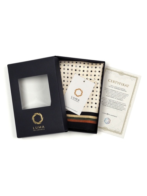 Jedwabna poszetka do marynarki 30x30 cm PJ-070