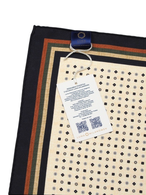 Jedwabna poszetka do marynarki 30x30 cm PJ-070