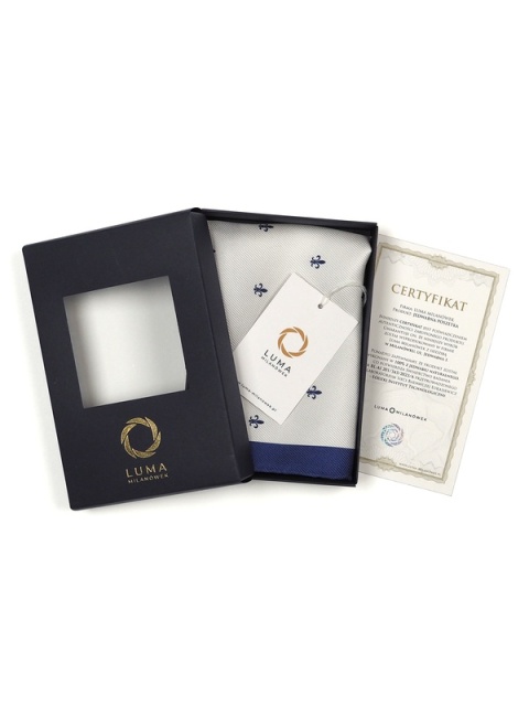 Jedwabna poszetka do marynarki 30x30 cm PJ-071