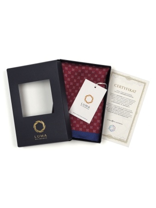 Jedwabna poszetka do marynarki 30x30 cm PJ-074