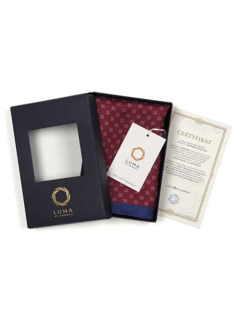 Jedwabna poszetka do marynarki 30x30 cm PJ-074