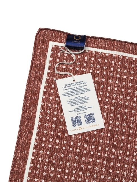 Jedwabna poszetka do marynarki 30x30 cm PJ-079