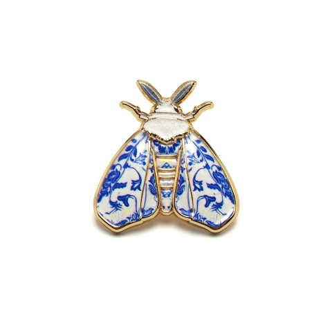 Przypinka do marynarki Jedwabnik Królewski na szpilce