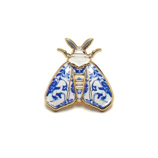 Przypinka do marynarki Jedwabnik Królewski na silnym magnesie PIN-09