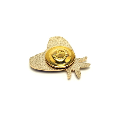 Silkworm lapel pin on a strong magnet PIN-09