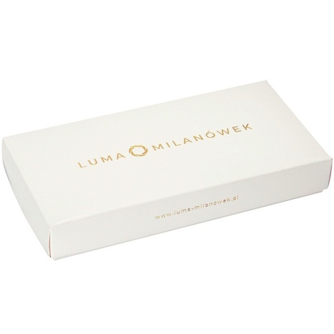 White slim gift box for a tie or scarf