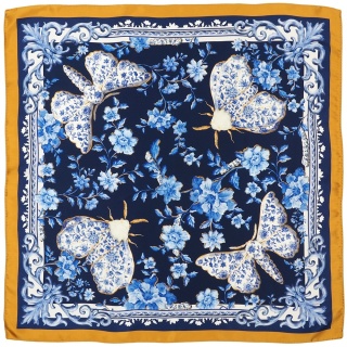 Apaszka jedwabna jedwabnik dwustronna 68x68cm AD7-086